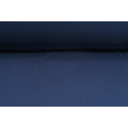 Oboulícní úplet, tričkovina, modrá, látky, metráž  - šíře 2 x 75 cm - TUNEL